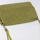 BOTTEGA VENETA INTRECCIATO Shoulder Bag Nylon Green Auth 128679-6
