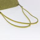 BOTTEGA VENETA INTRECCIATO Shoulder Bag Nylon Green Auth 128679-7