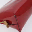 LOUIS VUITTON Vernis Pochette Cosmetic PM Rouge Grunadine M91746 LV Auth 128683-16