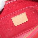 LOUIS VUITTON Vernis Pochette Cosmetic PM Rouge Grunadine M91746 LV Auth 128683-9