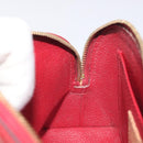 LOUIS VUITTON Vernis Pochette Cosmetic PM Rouge Grunadine M91746 LV Auth 128683-18