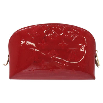 LOUIS VUITTON Vernis Pochette Cosmetic PM Rouge Grunadine M91746 LV Auth 128683 - 0