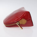 LOUIS VUITTON Vernis Pochette Cosmetic PM Rouge Grunadine M91746 LV Auth 128683-4