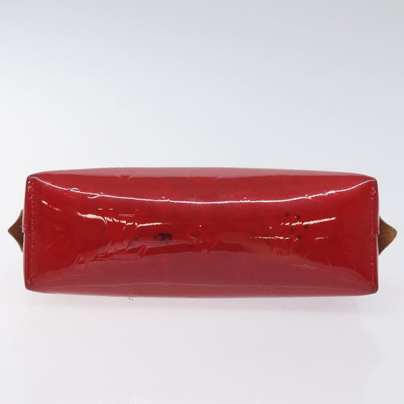 LOUIS VUITTON Vernis Pochette Cosmetic PM Rouge Grunadine M91746 LV Auth 128683
