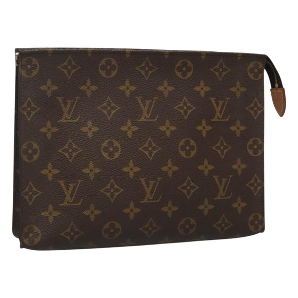 LOUIS VUITTON Monogram Poche Toilette 26 Pouch M47542 LV Auth 128687