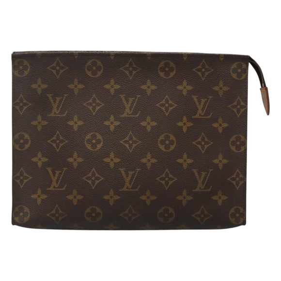 LOUIS VUITTON Monogram Poche Toilette 26 Pouch M47542 LV Auth 128687