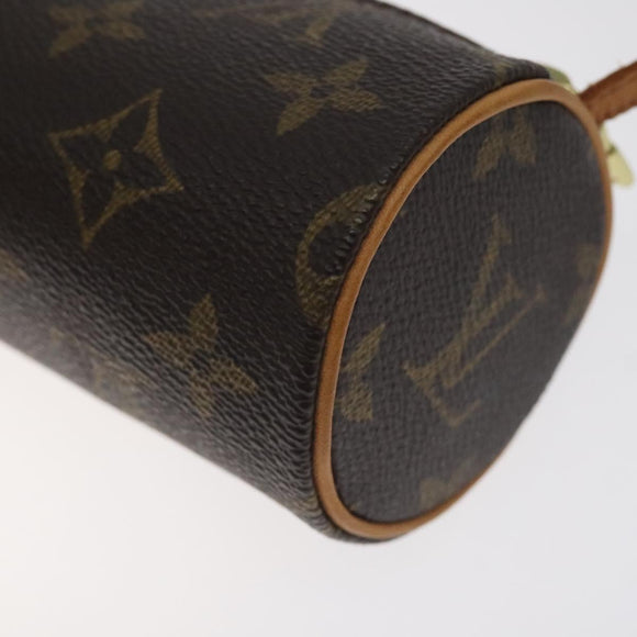 LOUIS VUITTON Monogram Papillon Pouch LV Auth 128696