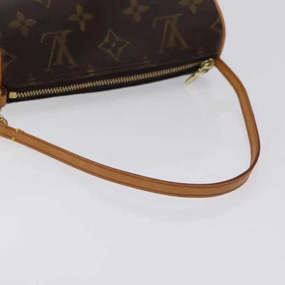 LOUIS VUITTON Monogram Papillon Pouch LV Auth 128696