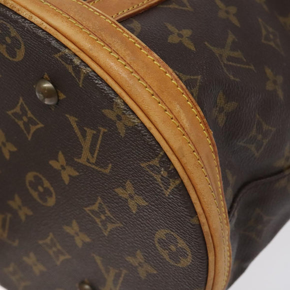 LOUIS VUITTON Monogram Bucket GM Shoulder Bag M42236 LV Auth 128702