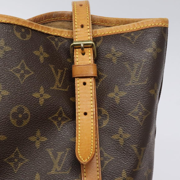 LOUIS VUITTON Monogram Bucket GM Shoulder Bag M42236 LV Auth 128702