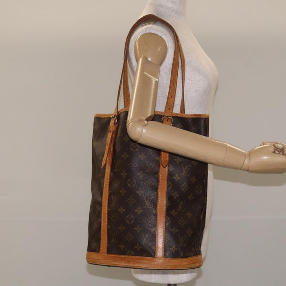 LOUIS VUITTON Monogram Bucket GM Shoulder Bag M42236 LV Auth 128702