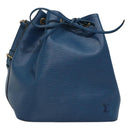 LOUIS VUITTON Epi Petit Noe Shoulder Bag Blue M44105 LV Auth 128706-1