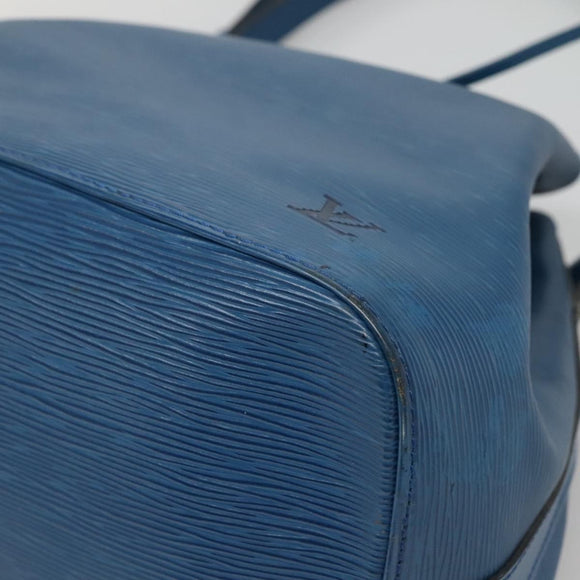 LOUIS VUITTON Epi Petit Noe Shoulder Bag Blue M44105 LV Auth 128706