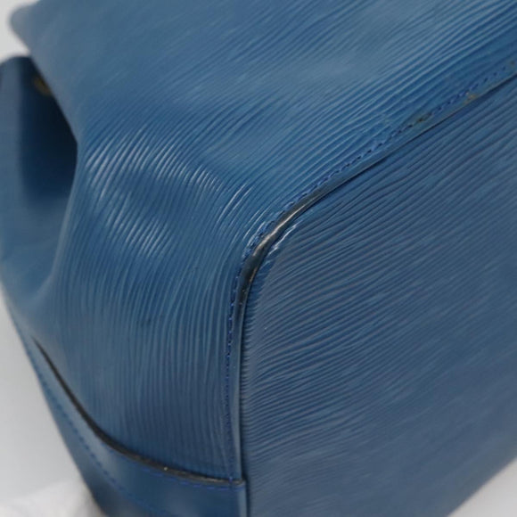 LOUIS VUITTON Epi Petit Noe Shoulder Bag Blue M44105 LV Auth 128706