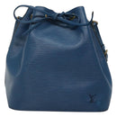 LOUIS VUITTON Epi Petit Noe Shoulder Bag Blue M44105 LV Auth 128706-13