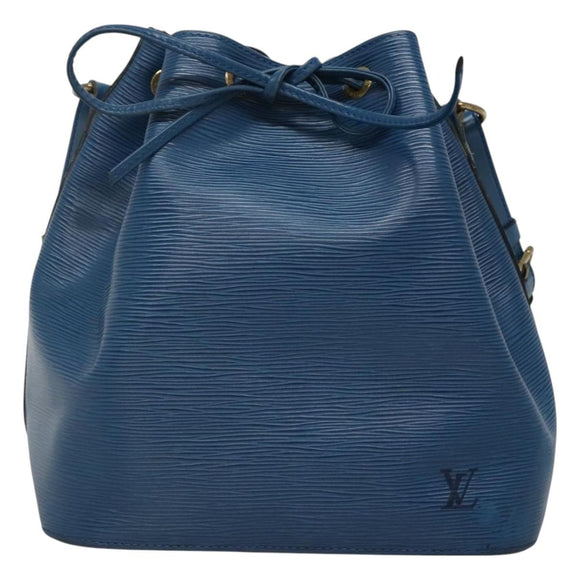 LOUIS VUITTON Epi Petit Noe Shoulder Bag Blue M44105 LV Auth 128706