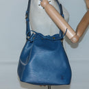 LOUIS VUITTON Epi Petit Noe Shoulder Bag Blue M44105 LV Auth 128706-20