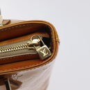 LOUIS VUITTON Monogram Vernis Houston Hand Bag Beige M91004 LV Auth 128707-18