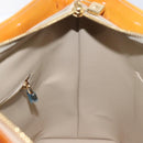 LOUIS VUITTON Monogram Vernis Houston Hand Bag Beige M91004 LV Auth 128707-19