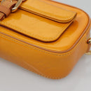 LOUIS VUITTON Monogram Vernis Christy MM Shoulder Bag Jaune M91108 Auth 128709-14