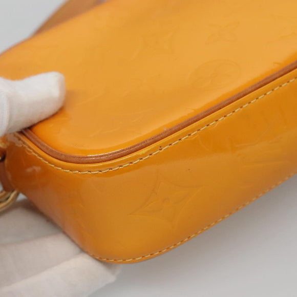 LOUIS VUITTON Monogram Vernis Christy MM Shoulder Bag Jaune M91108 Auth 128709