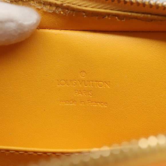 LOUIS VUITTON Monogram Vernis Christy MM Shoulder Bag Jaune M91108 Auth 128709