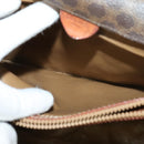 CELINE Macadam Canvas Shoulder Bag PVC Brown Gold Auth 128715-20