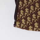 Christian Dior Trotter Canvas Shoulder Bag Red Gold Auth 128717-15