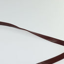 Christian Dior Trotter Canvas Shoulder Bag Red Gold Auth 128717-8