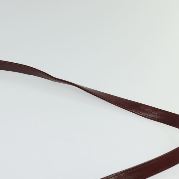 Christian Dior Trotter Canvas Shoulder Bag Red Gold Auth 128717