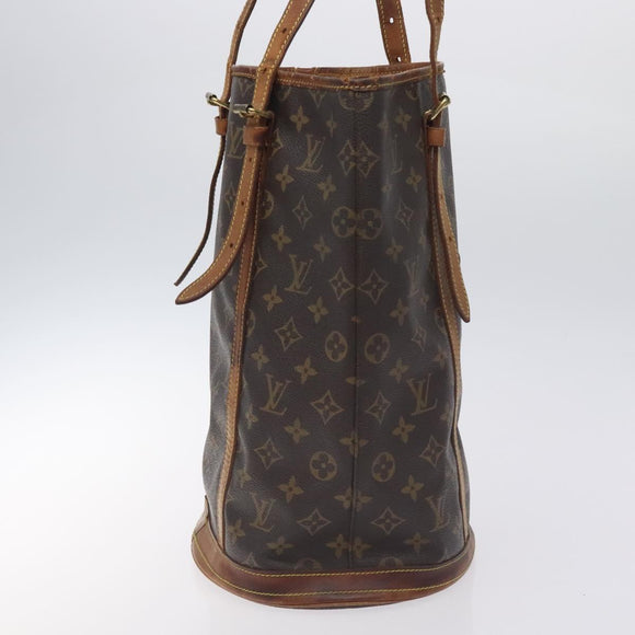 LOUIS VUITTON Monogram Bucket GM Shoulder Bag M42236 LV Auth 128723