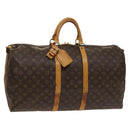 LOUIS VUITTON Monogram Keepall Bandouliere 55 Boston Bag M41414 LV Auth 128728-1