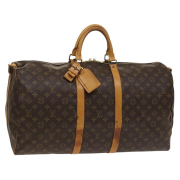 LOUIS VUITTON Monogram Keepall Bandouliere 55 Boston Bag M41414 LV Auth 128728