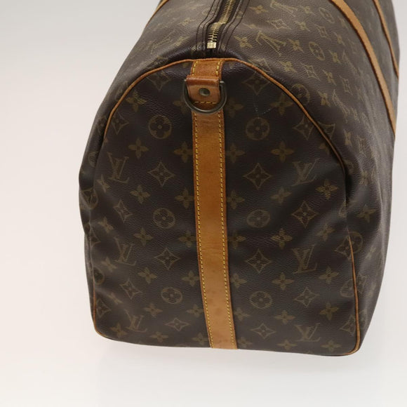 LOUIS VUITTON Monogram Keepall Bandouliere 55 Boston Bag M41414 LV Auth 128728
