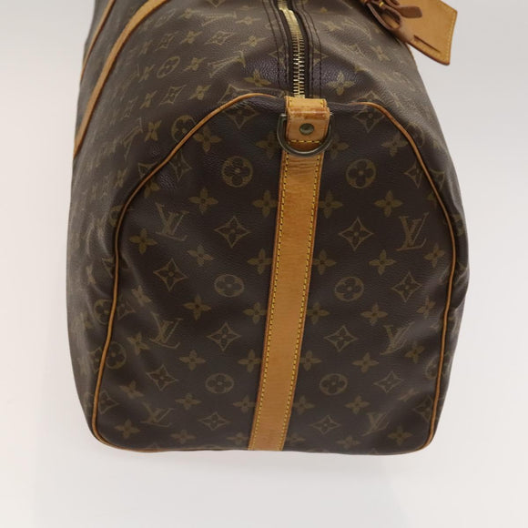 LOUIS VUITTON Monogram Keepall Bandouliere 55 Boston Bag M41414 LV Auth 128728