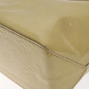 LOUIS VUITTON Monogram Vernis Reade PM Hand Bag Beige M91334 LV Auth 128731-9