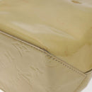 LOUIS VUITTON Monogram Vernis Reade PM Hand Bag Beige M91334 LV Auth 128731-15