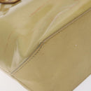 LOUIS VUITTON Monogram Vernis Reade PM Hand Bag Beige M91334 LV Auth 128731-16