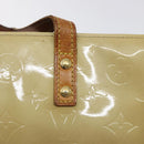 LOUIS VUITTON Monogram Vernis Reade PM Hand Bag Beige M91334 LV Auth 128731-10