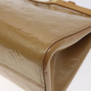 LOUIS VUITTON Monogram Vernis Roxbury Drive Hand Bag Noisette M91372 Auth 128732-15