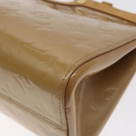 LOUIS VUITTON Monogram Vernis Roxbury Drive Hand Bag Noisette M91372 Auth 128732