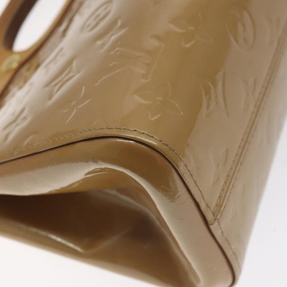 LOUIS VUITTON Monogram Vernis Roxbury Drive Hand Bag Noisette M91372 Auth 128732