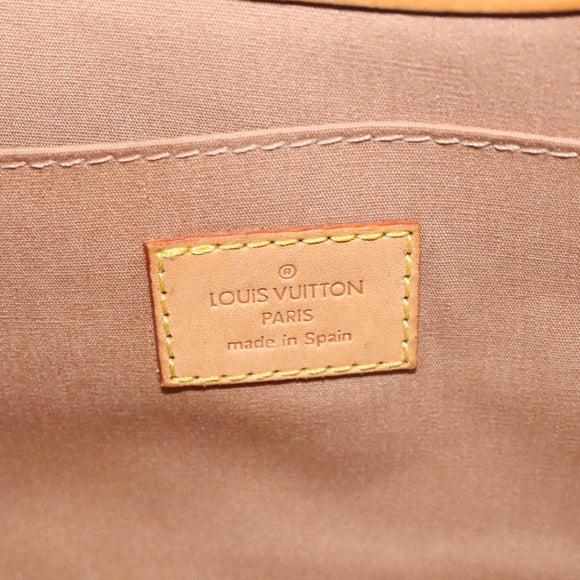 LOUIS VUITTON Monogram Vernis Roxbury Drive Hand Bag Noisette M91372 Auth 128732