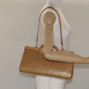 LOUIS VUITTON Monogram Vernis Roxbury Drive Hand Bag Noisette M91372 Auth 128732-22