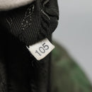 PRADA Tote Bag Nylon Green Gold Auth 128736-12