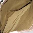 Salvatore Ferragamo Gancini Tote Bag Canvas Beige Gold Auth 128743-16