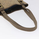 Salvatore Ferragamo Gancini Tote Bag Canvas Beige Gold Auth 128743-7