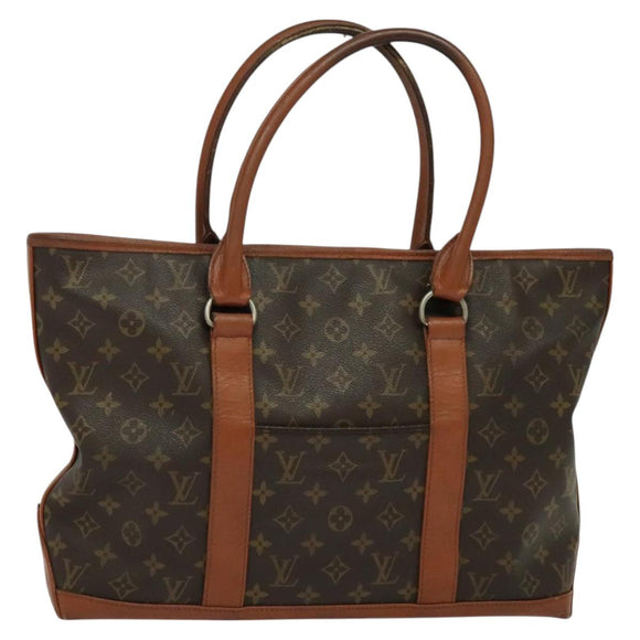 LOUIS VUITTON Monogram Sac Weekend PM Hand Bag M42425 LV Auth 128749