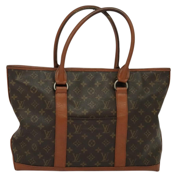 LOUIS VUITTON Monogram Sac Weekend PM Hand Bag M42425 LV Auth 128749