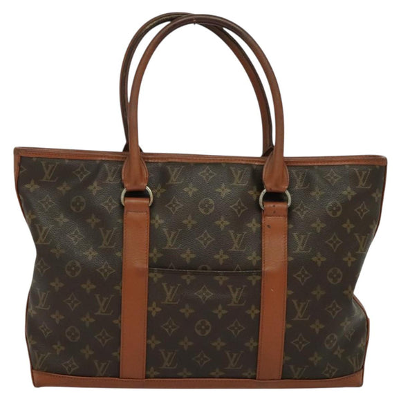 LOUIS VUITTON Monogram Sac Weekend PM Hand Bag M42425 LV Auth 128749